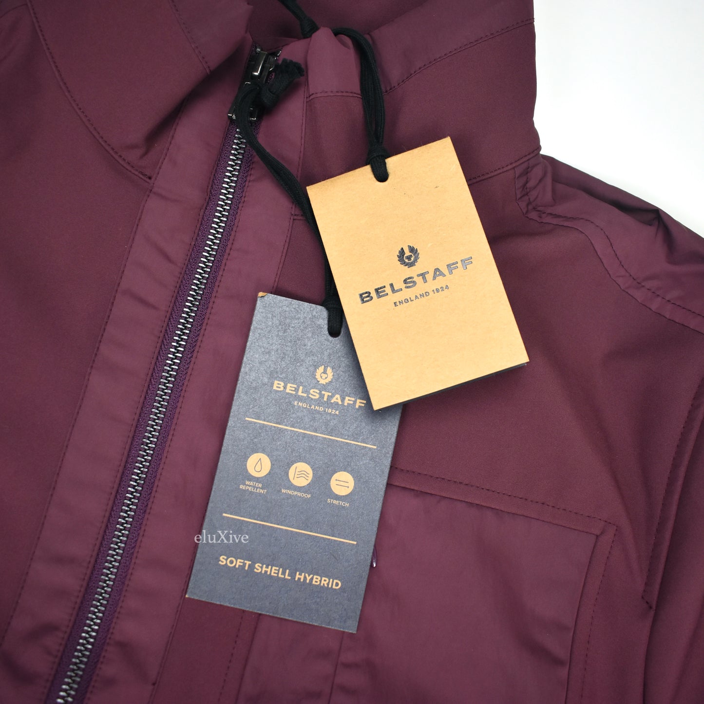 Belstaff - Burgundy Hybrid Soft Shell Shift Jacket