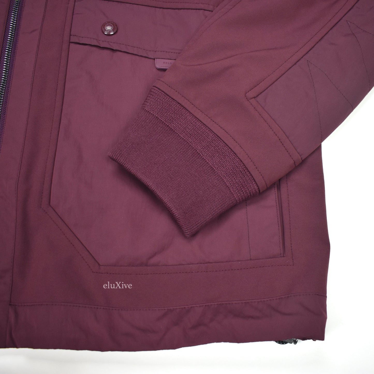Belstaff - Burgundy Hybrid Soft Shell Shift Jacket
