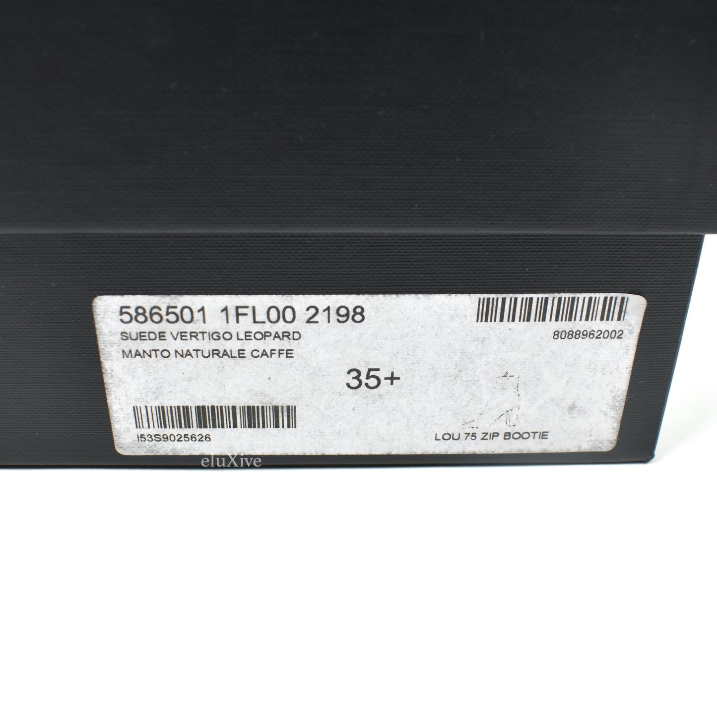 Saint Laurent - Leopard Print Suede Lou 75 Zip Boots