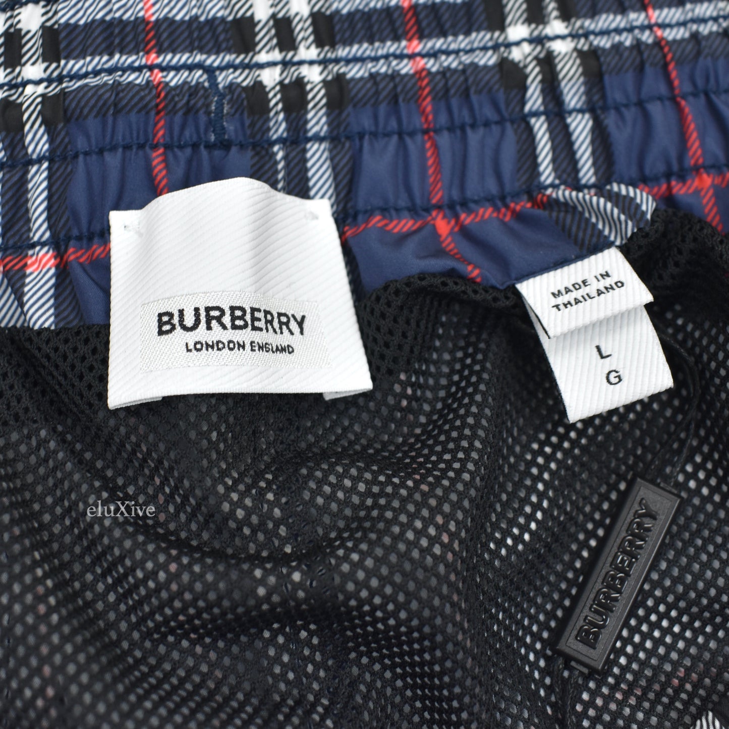 Burberry - Archive Check Logo Swim Shorts (Navy)