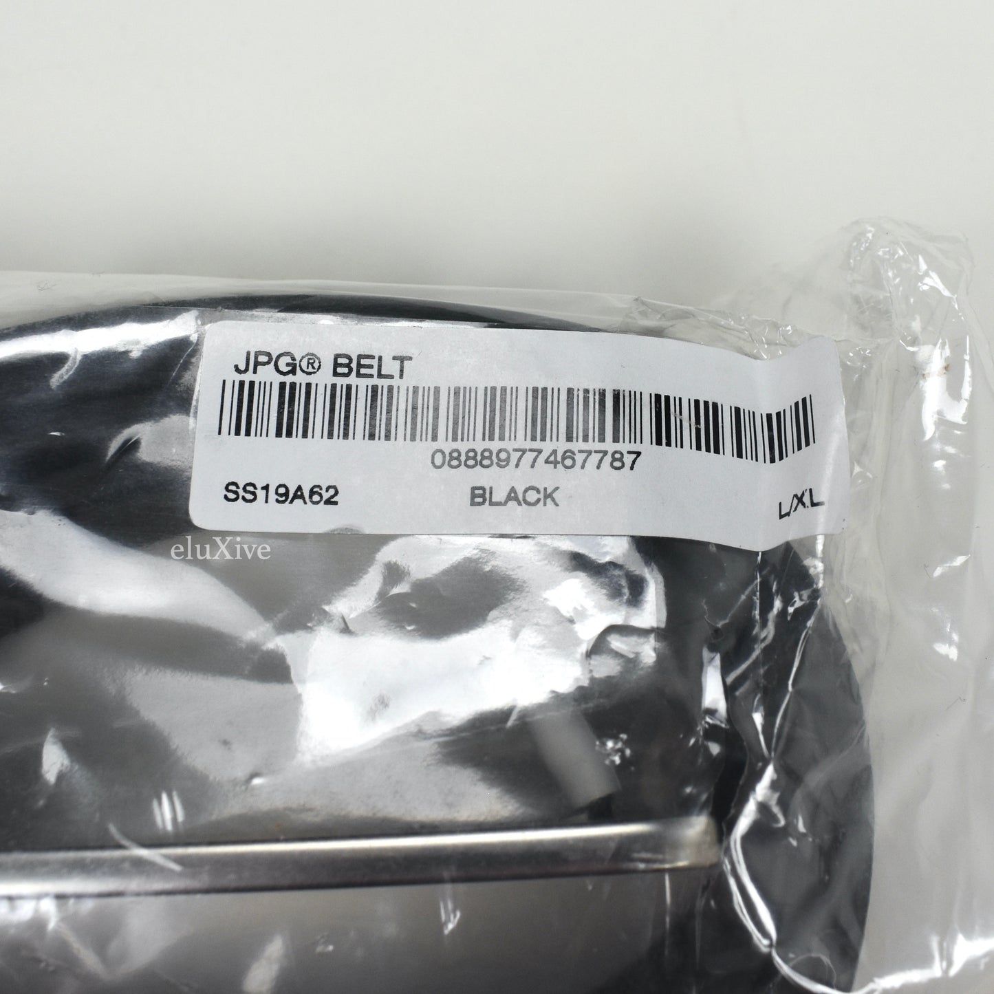 Supreme x Jean Paul Gaultier - Black Leather Logo Buckle Belt