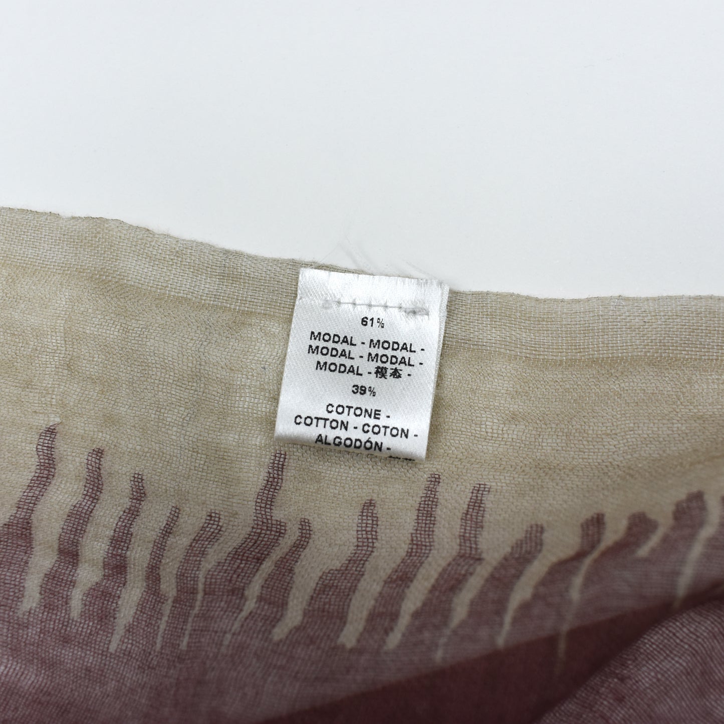 Corneliani - Large Tan Polka Dot Print Modal/Cotton Scarf