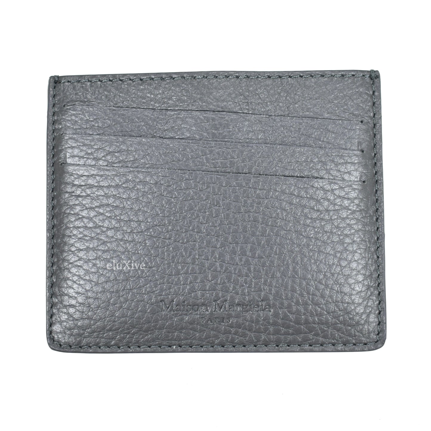 Maison Margiela - Deerskin Leather Card Holder (Black/Gray)