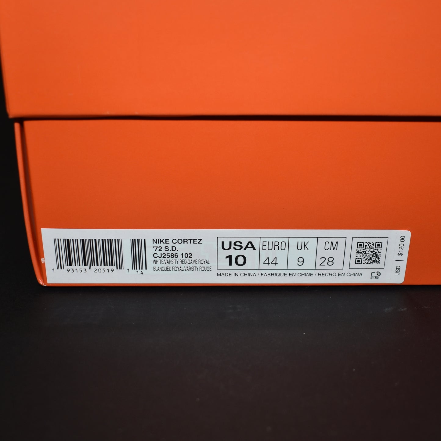 Nike - Cortez 72 Leather Shoe Dog 'Falcon'