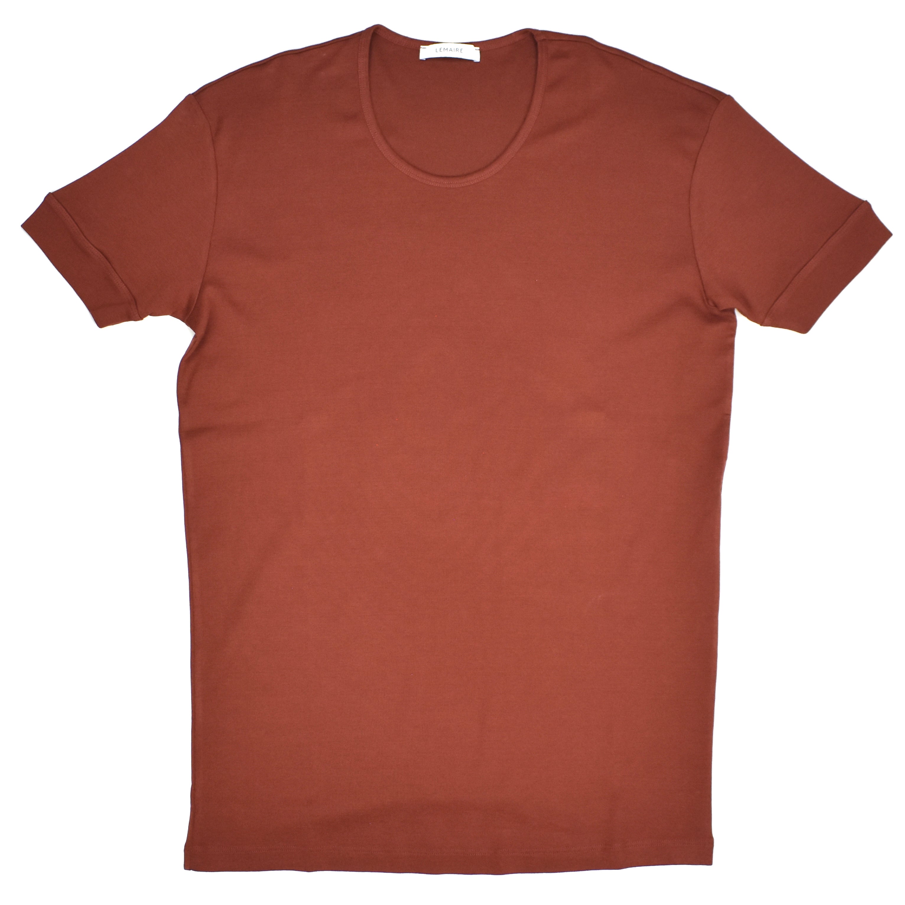 Lemaire - Brick Red Cotton T-Shirt – eluXive Lemaire - Brick Red Cotton T-Shirt – eluXive