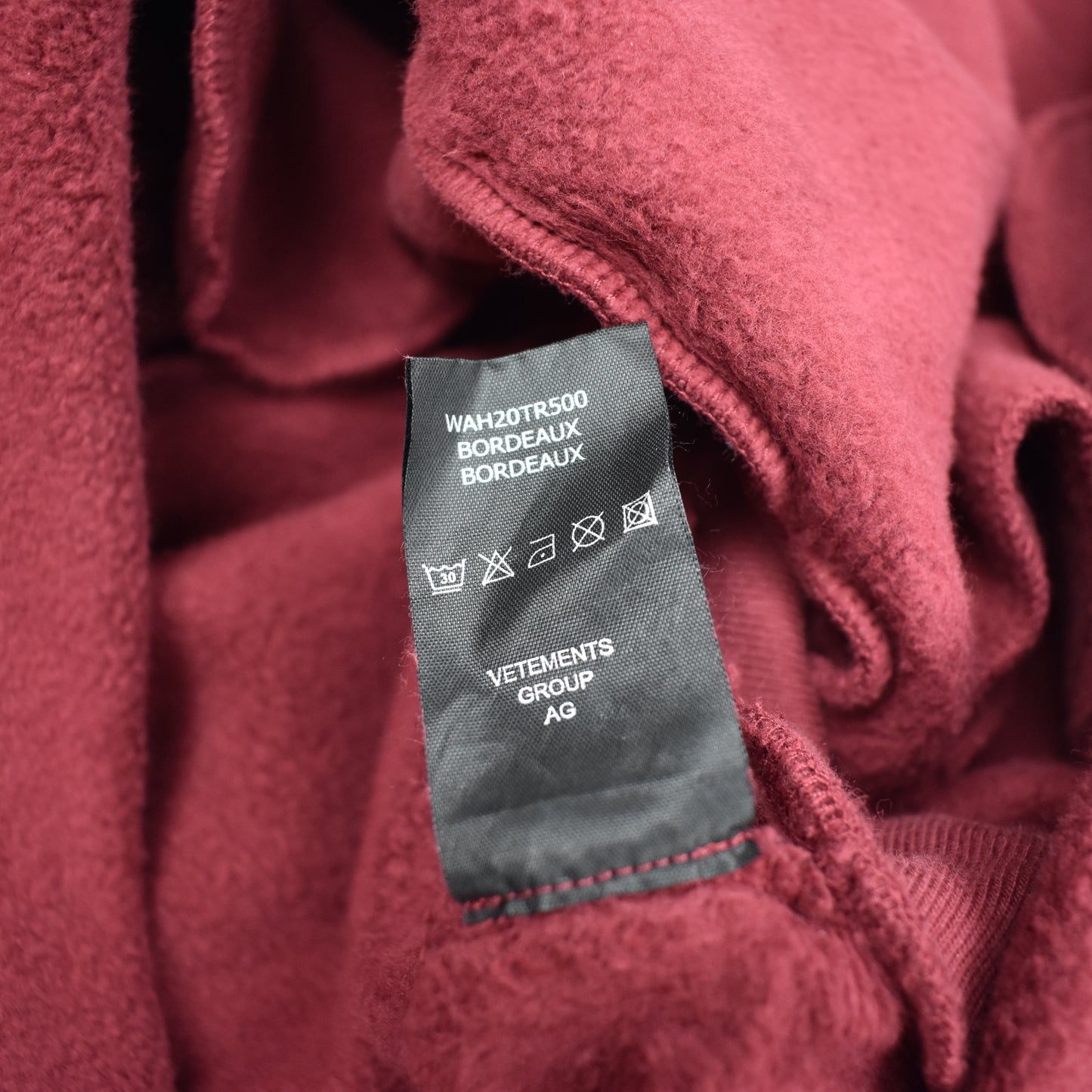 Vetements - AW20 Resource Limits Reached Oversized Hoodie