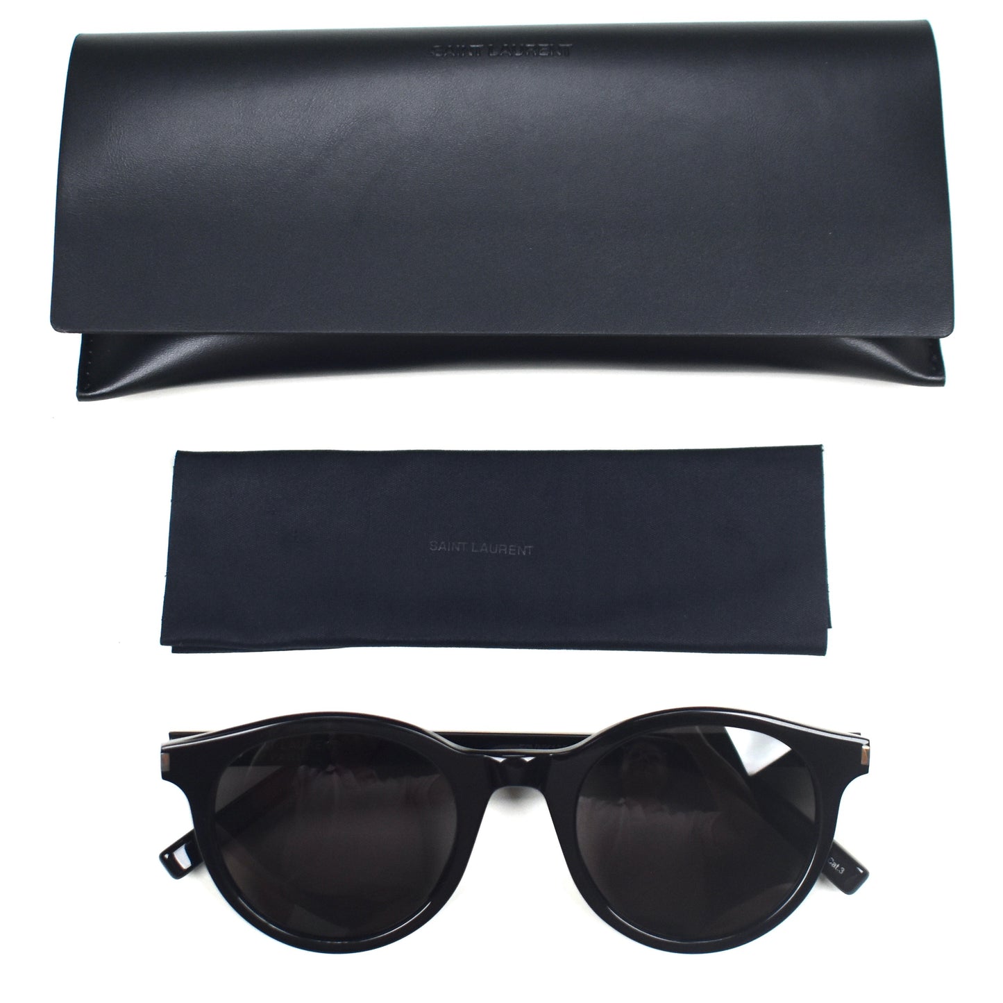 Saint Laurent - SL342 Black Classic Round Sunglasses