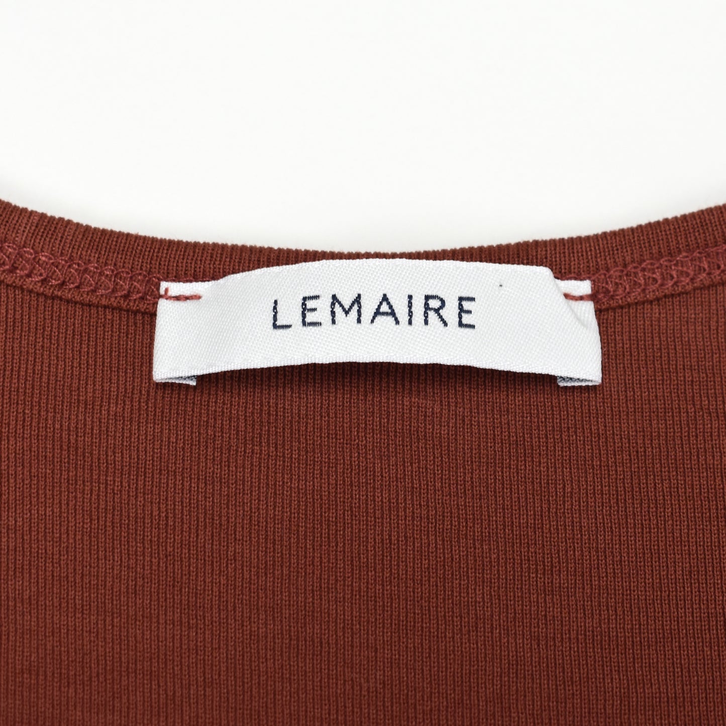 Lemaire - Brick Red Cotton T-Shirt