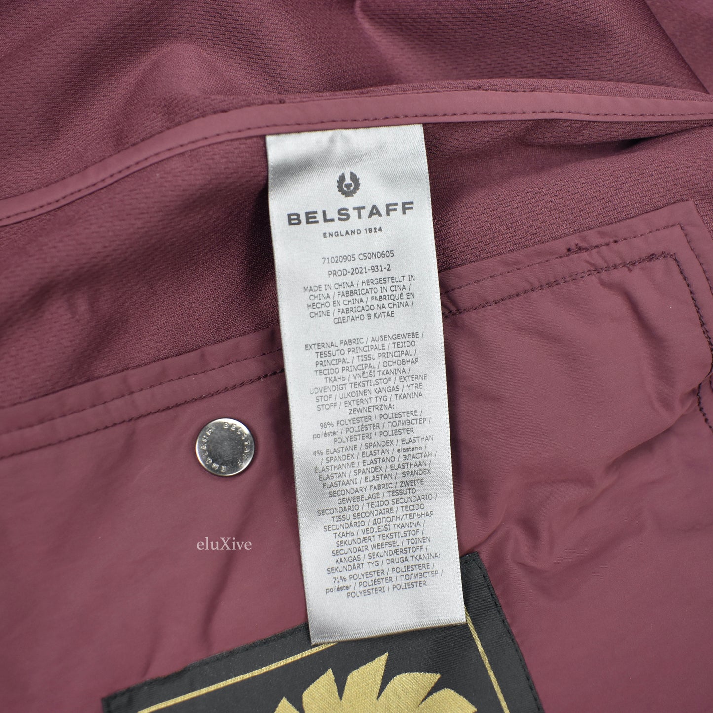 Belstaff - Burgundy Hybrid Soft Shell Shift Jacket
