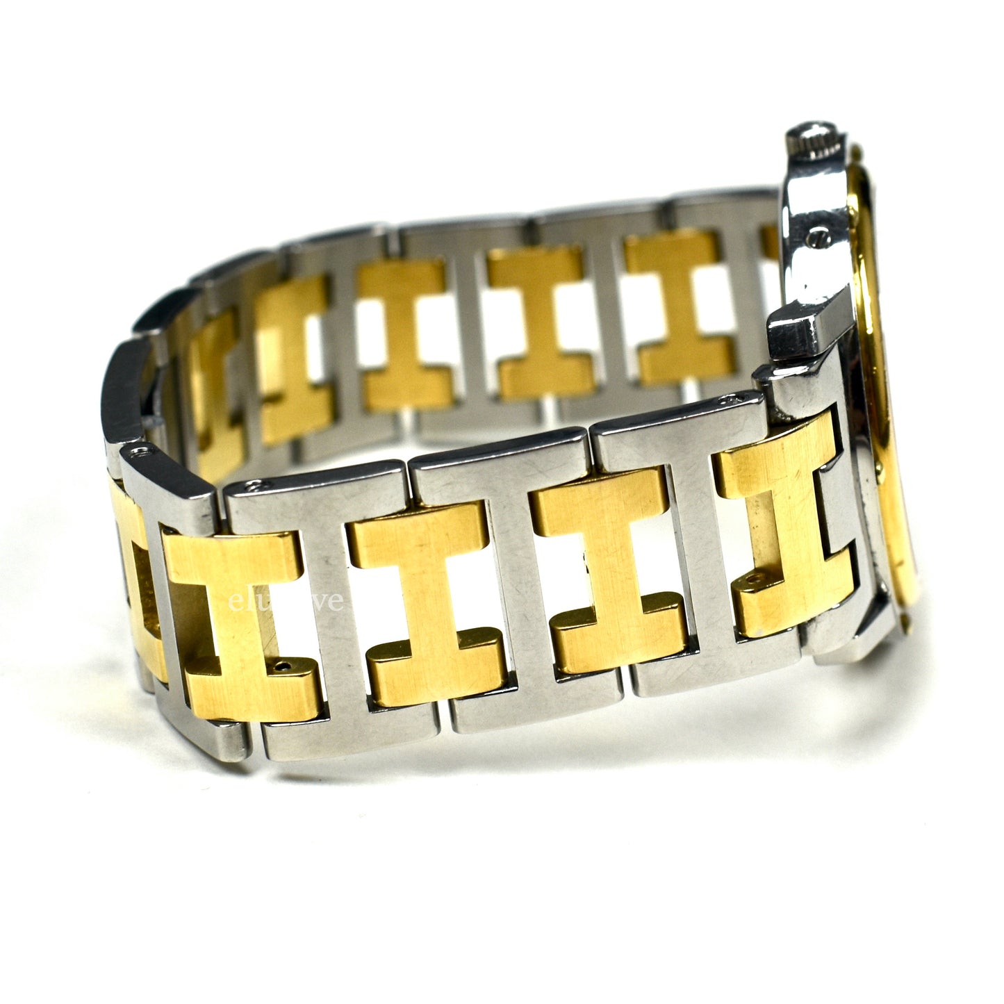 Hermes - Gold / Steel White Dial Clipper Watch