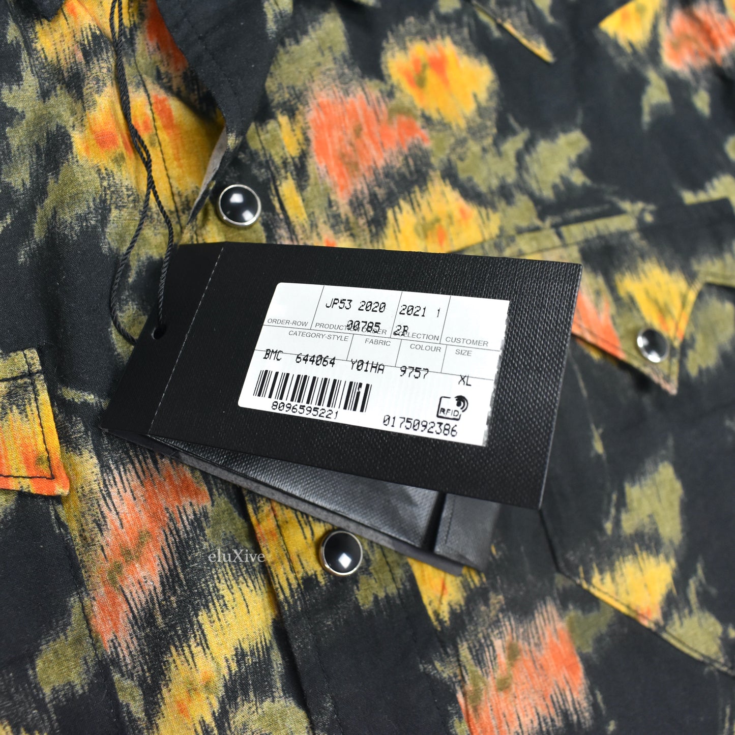 Saint Laurent - Ikat Print Snap Button Western Shirt