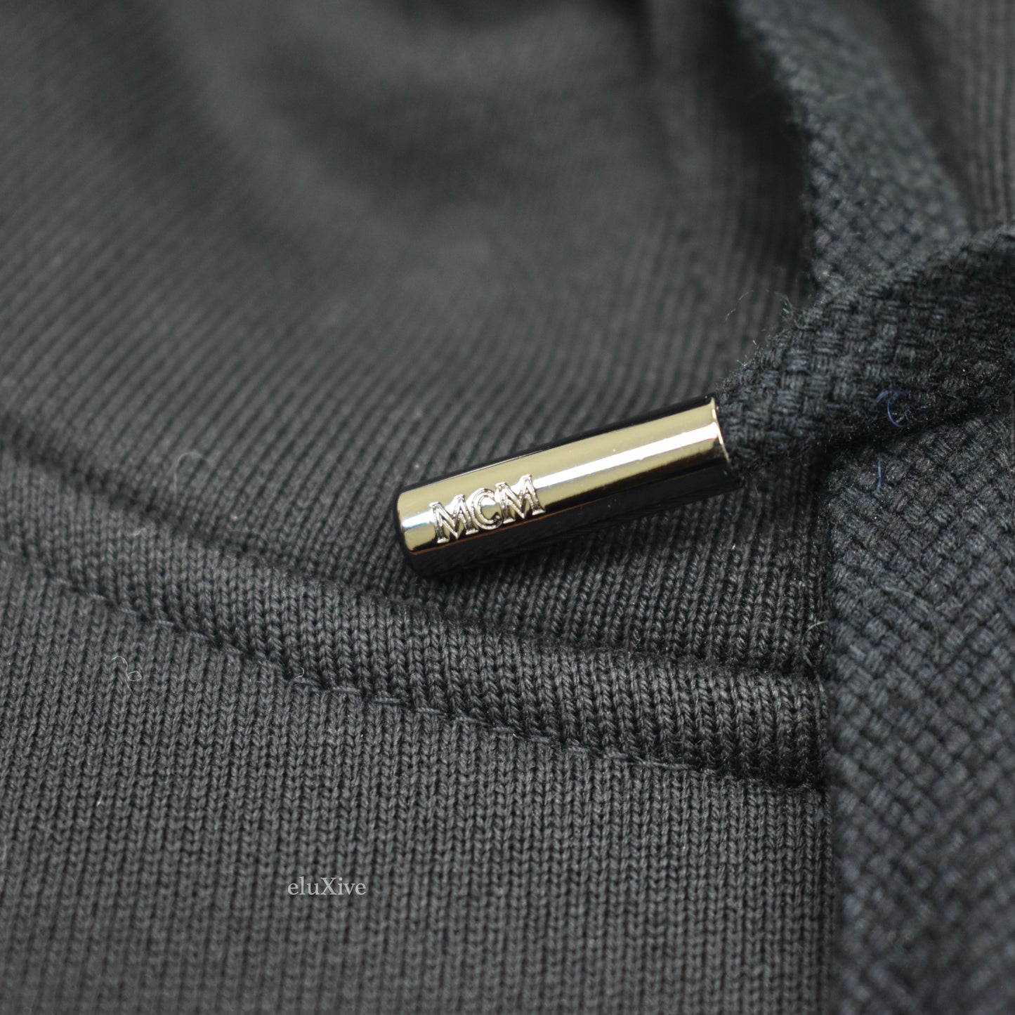 MCM - Black Logo Embroidered Hoodie