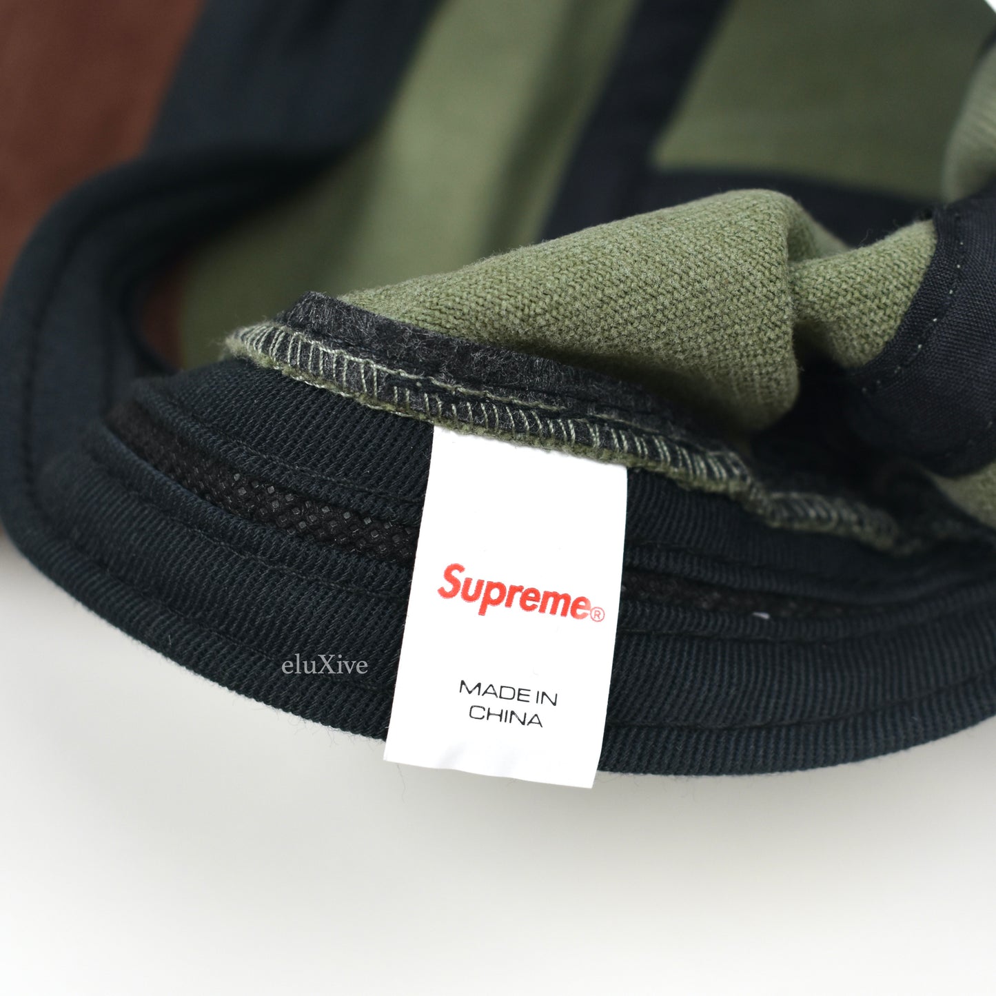 Supreme - Olive/Brown Box Logo Suede Bill Hat