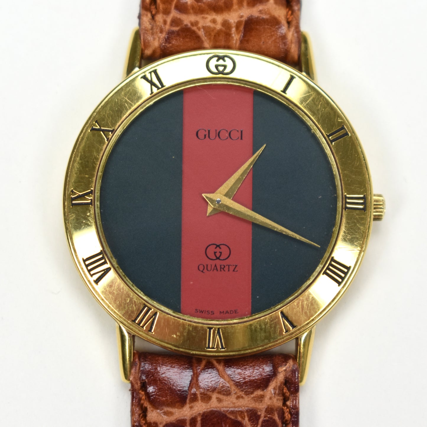 Gucci - 3000M Gold Web Dial Watch (80s)