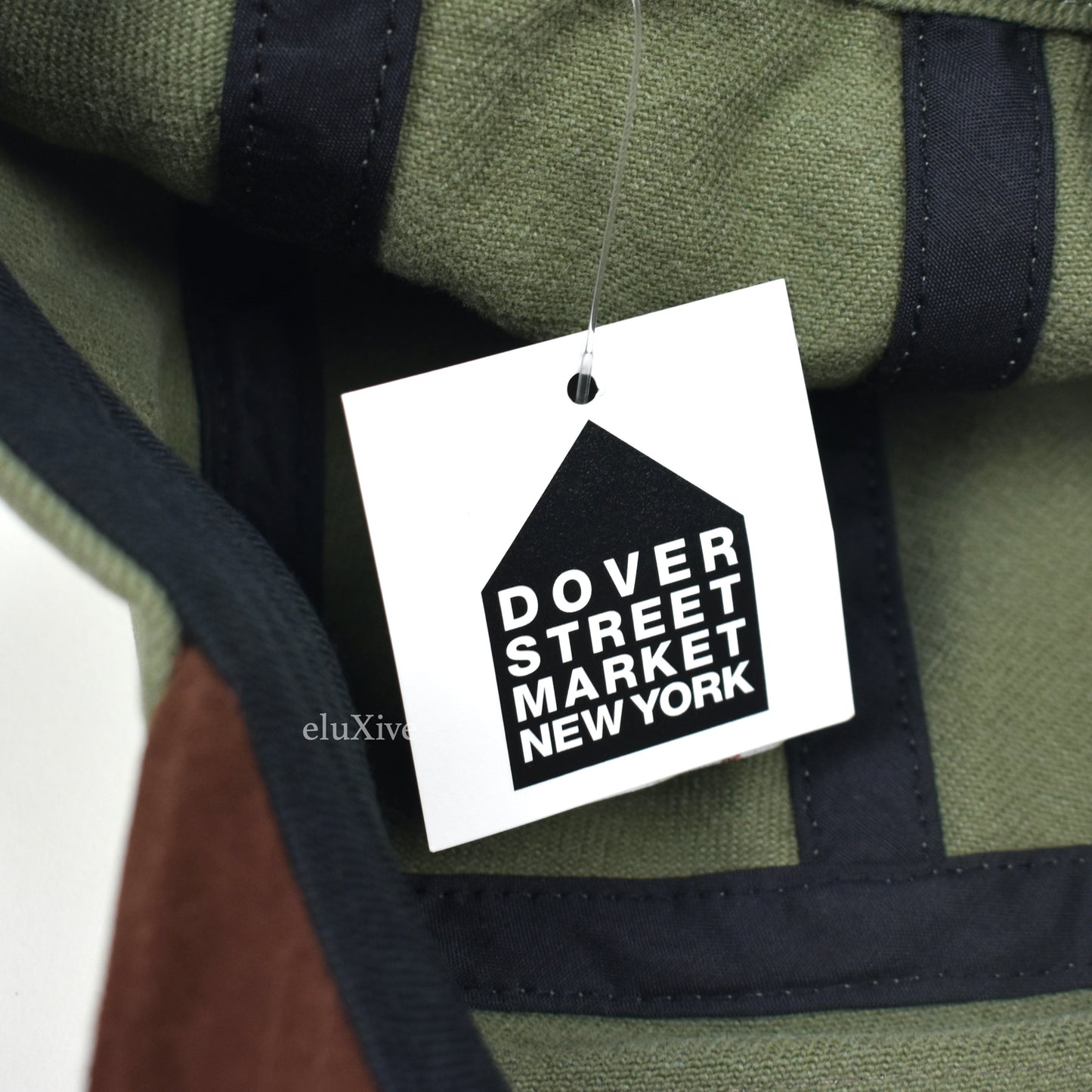 Supreme - Olive/Brown Box Logo Suede Bill Hat