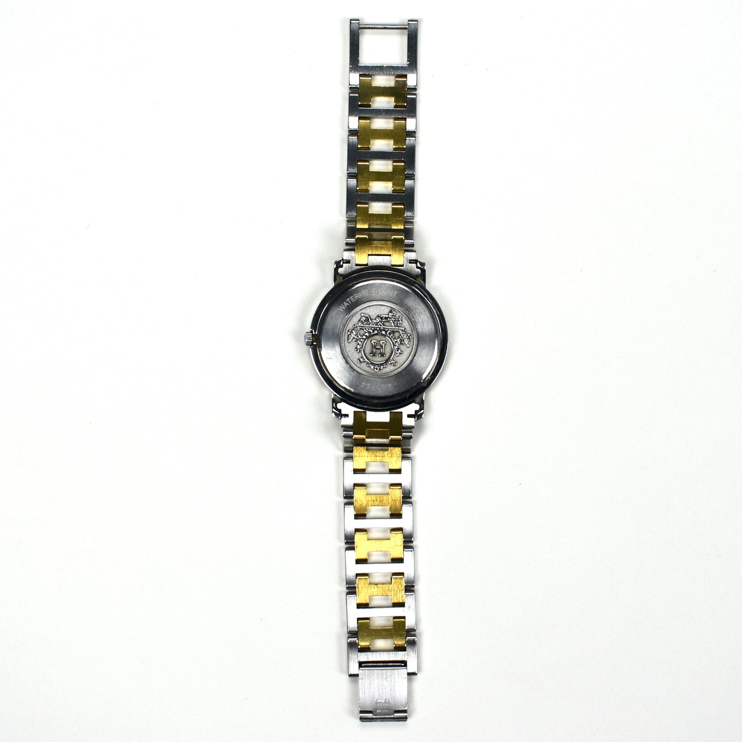 Hermes - Gold / Steel White Dial Clipper Watch
