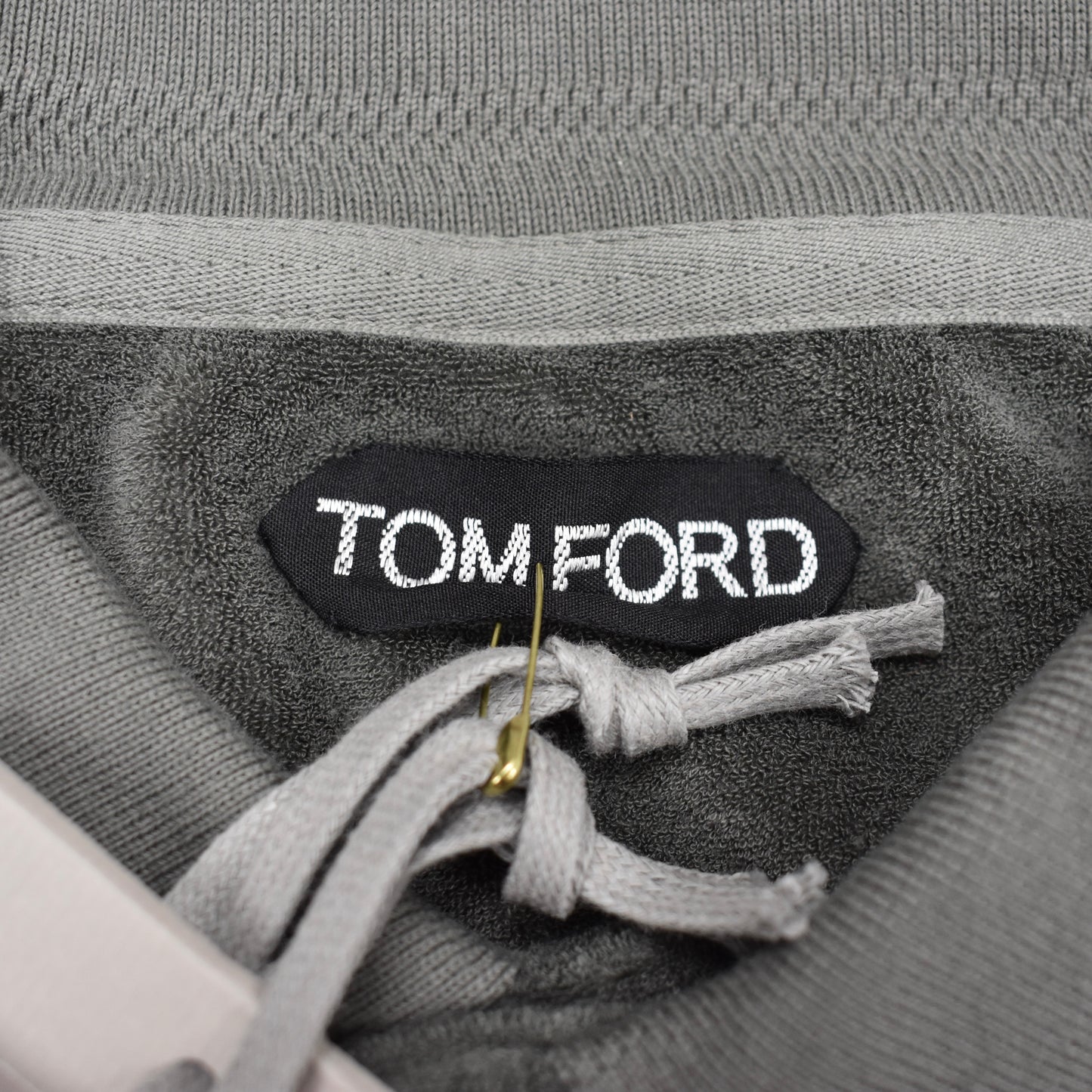 Tom Ford - Gray Towelling Polo Shirt