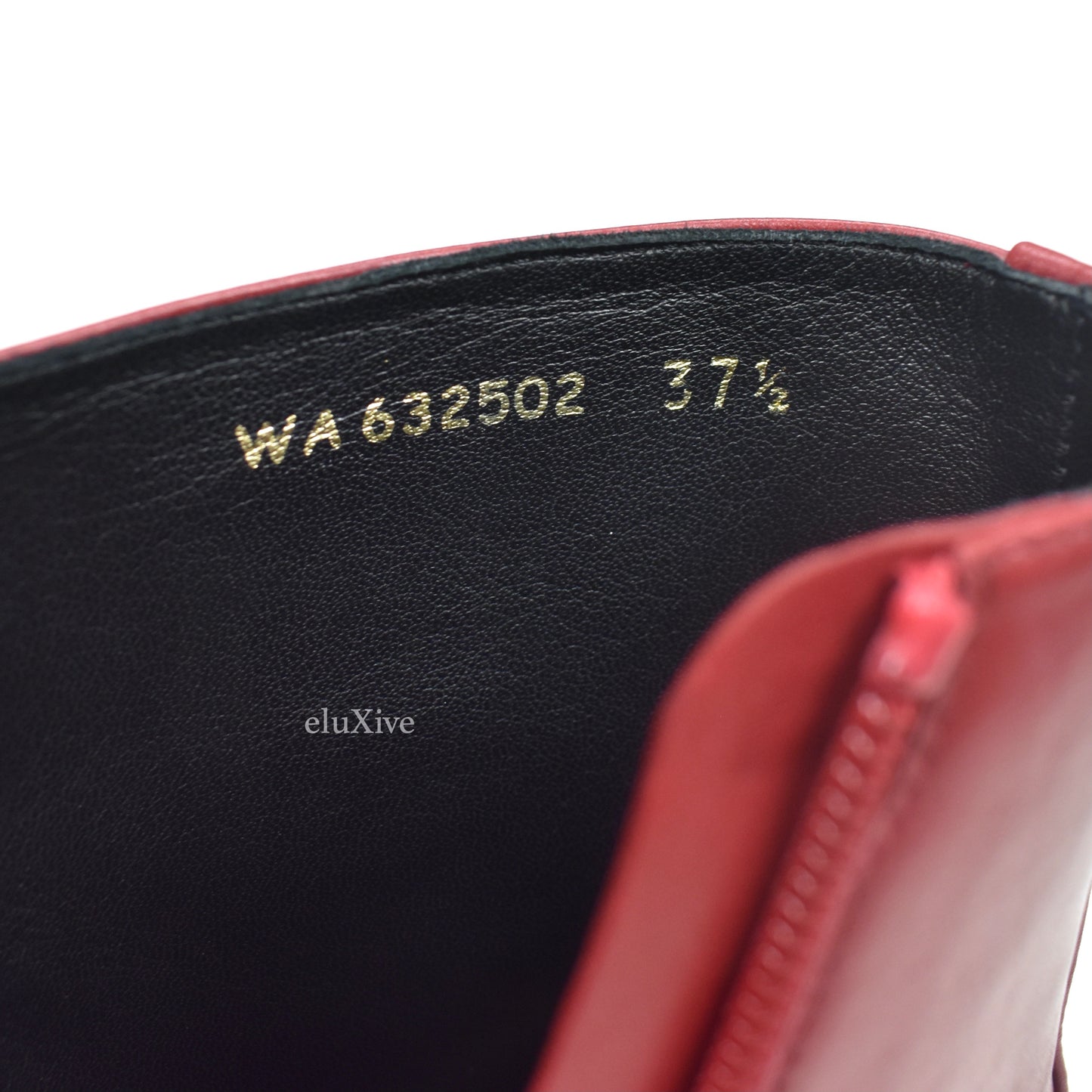 Saint Laurent - Opyum Red Leather James 60 Zip Boots