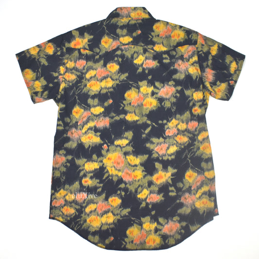 Saint Laurent - Ikat Print Snap Button Western Shirt