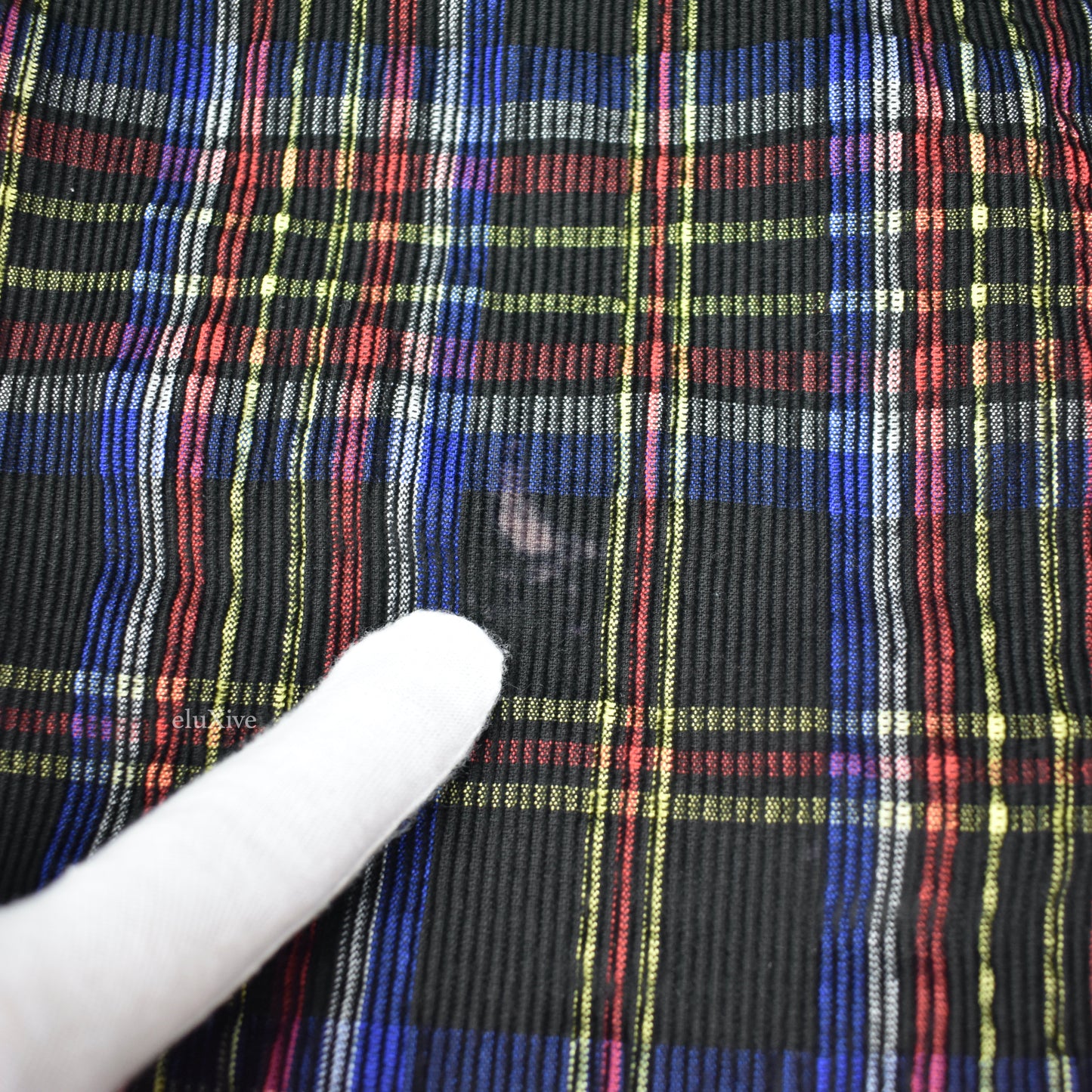 Saint Laurent - Plaid Corduroy Snap Button Western Shirt