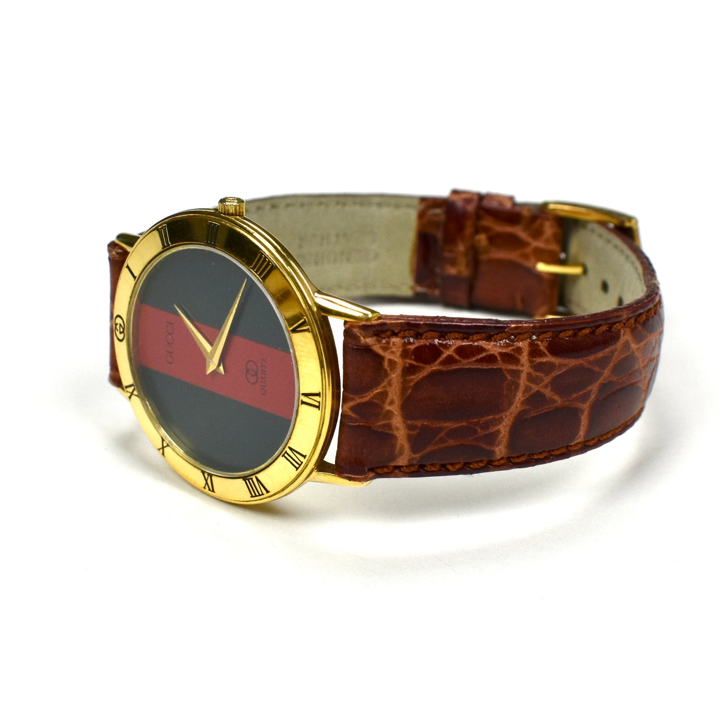 Gucci - 3000M Gold Web Dial Watch (80s)