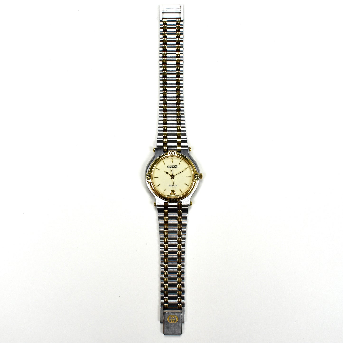Gucci - 9000M Gold / Steel Cream Dial Watch