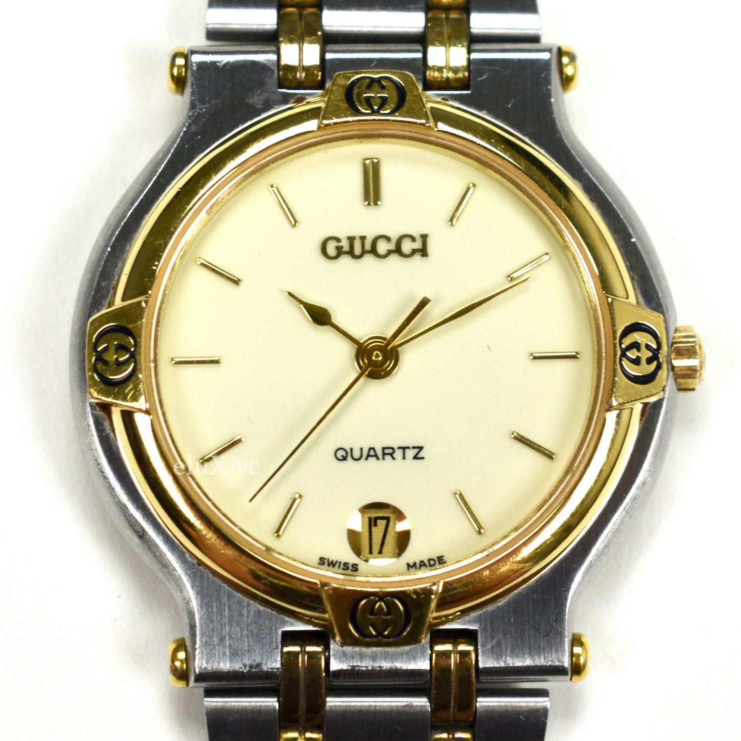 Gucci - 9000M Gold / Steel Cream Dial Watch
