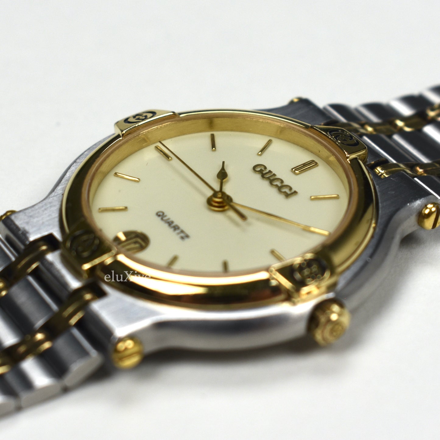 Gucci - 9000M Gold / Steel Cream Dial Watch
