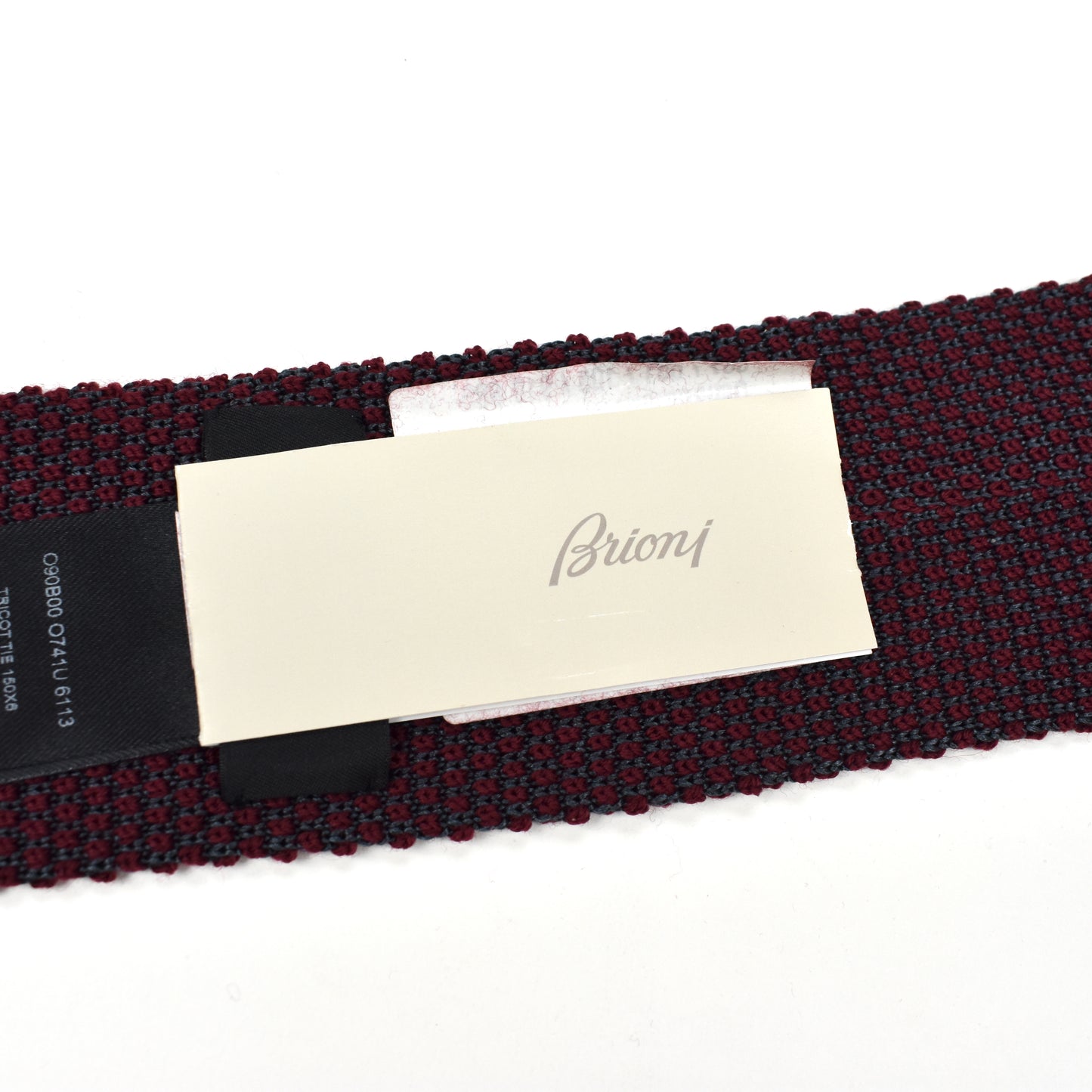 Brioni - Bordeaux Wool/Silk Knit Tie