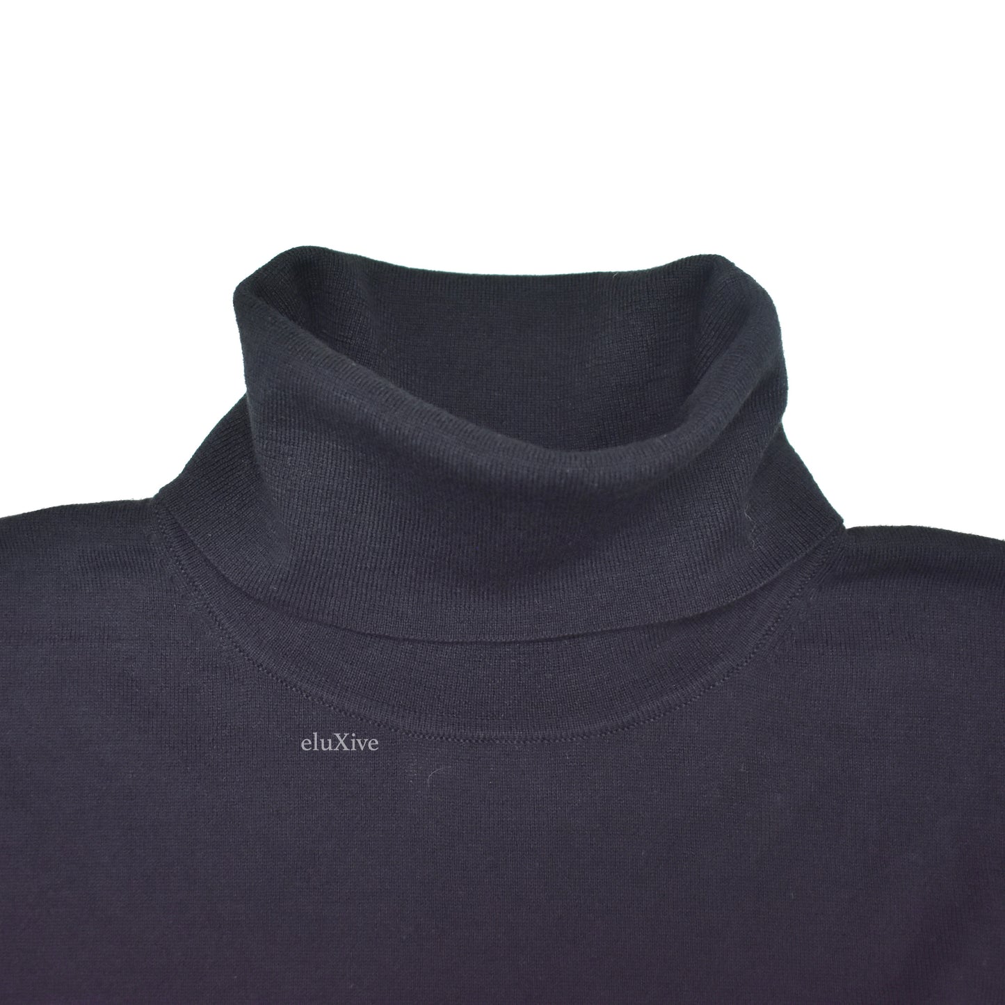 Chanel - Black Wool/Cotton Uniform Turtleneck Sweater