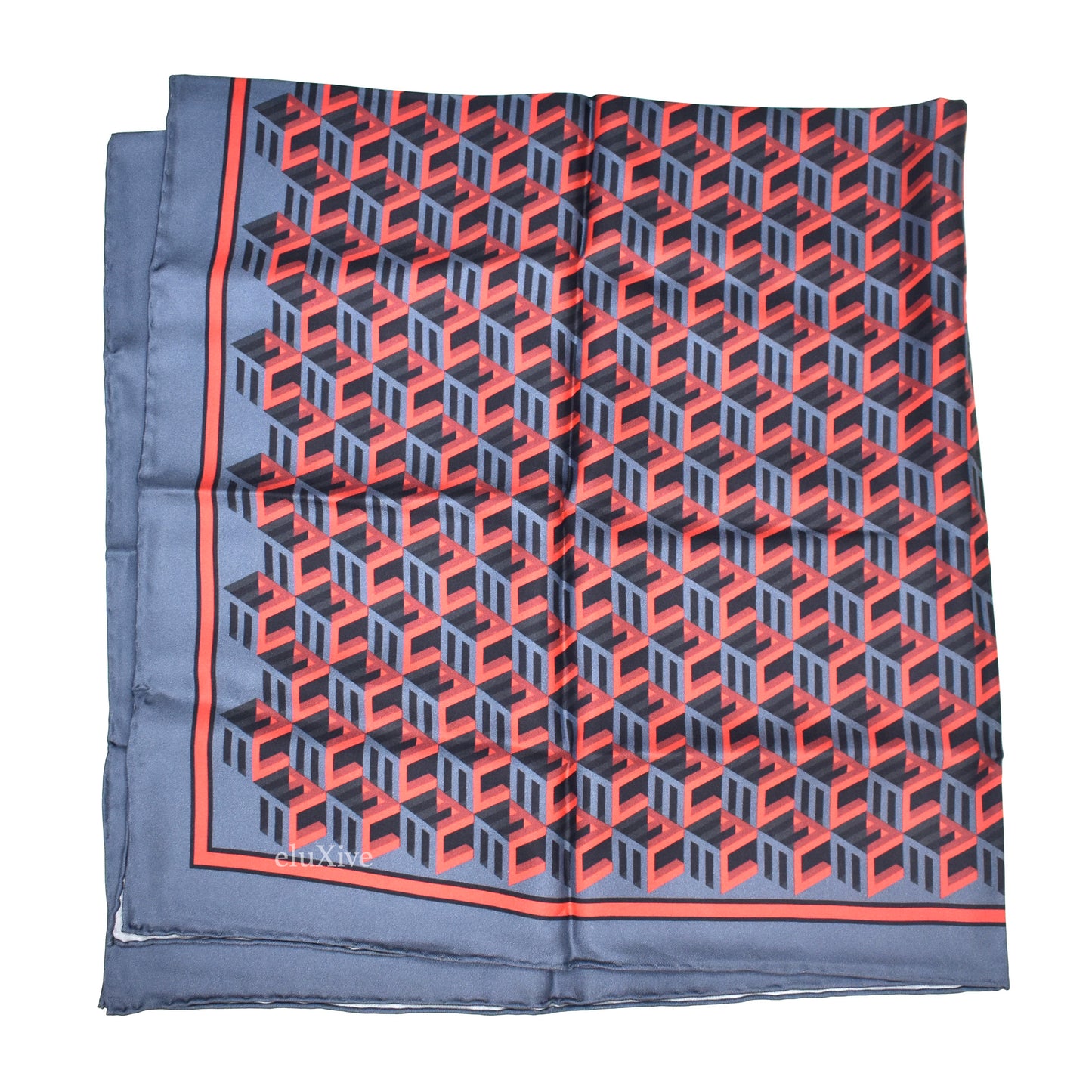 MCM - Cubic Monogram Logo 100% Silk Scarf