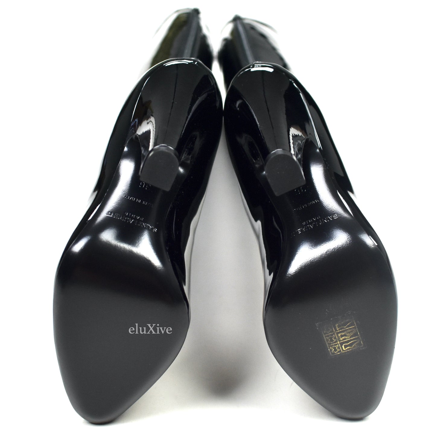 Saint Laurent - Black Patent Leather 68 Boots