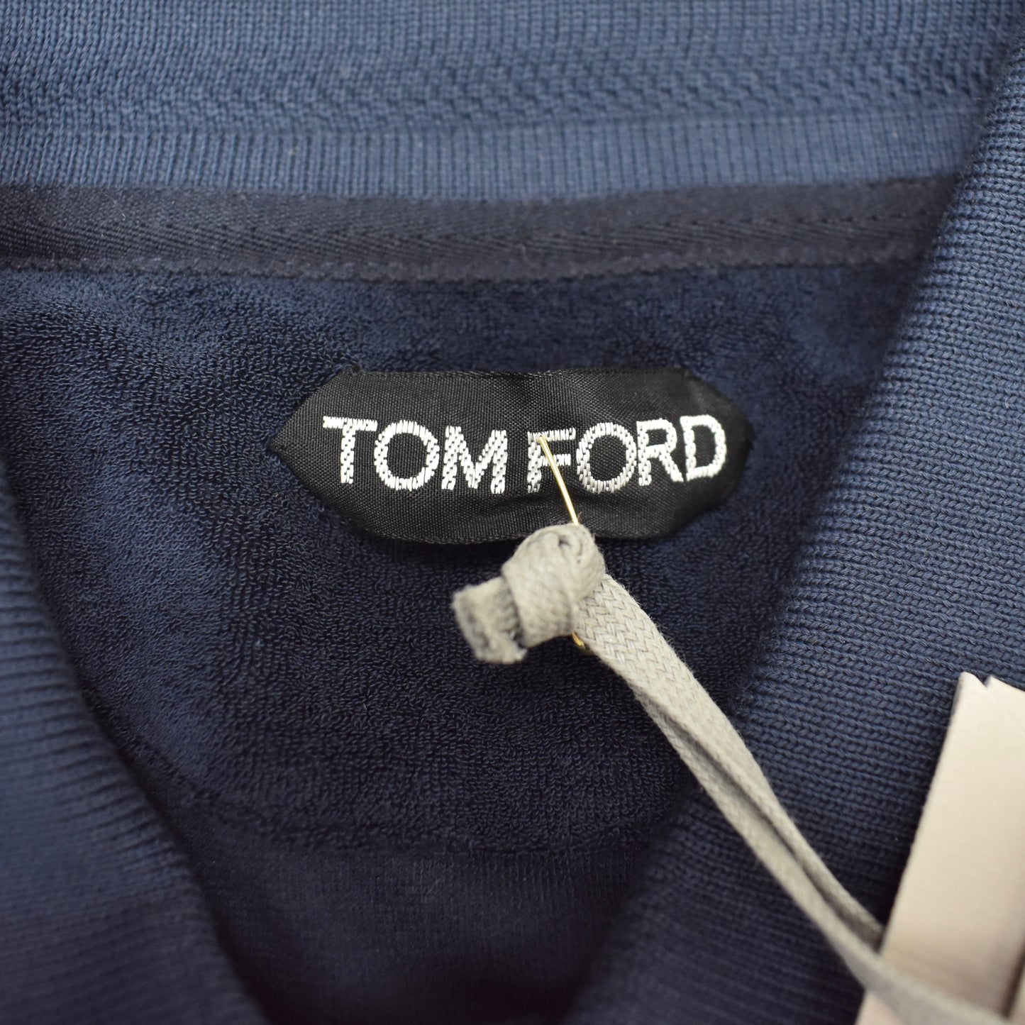 Tom Ford - Navy Towelling Polo Shirt