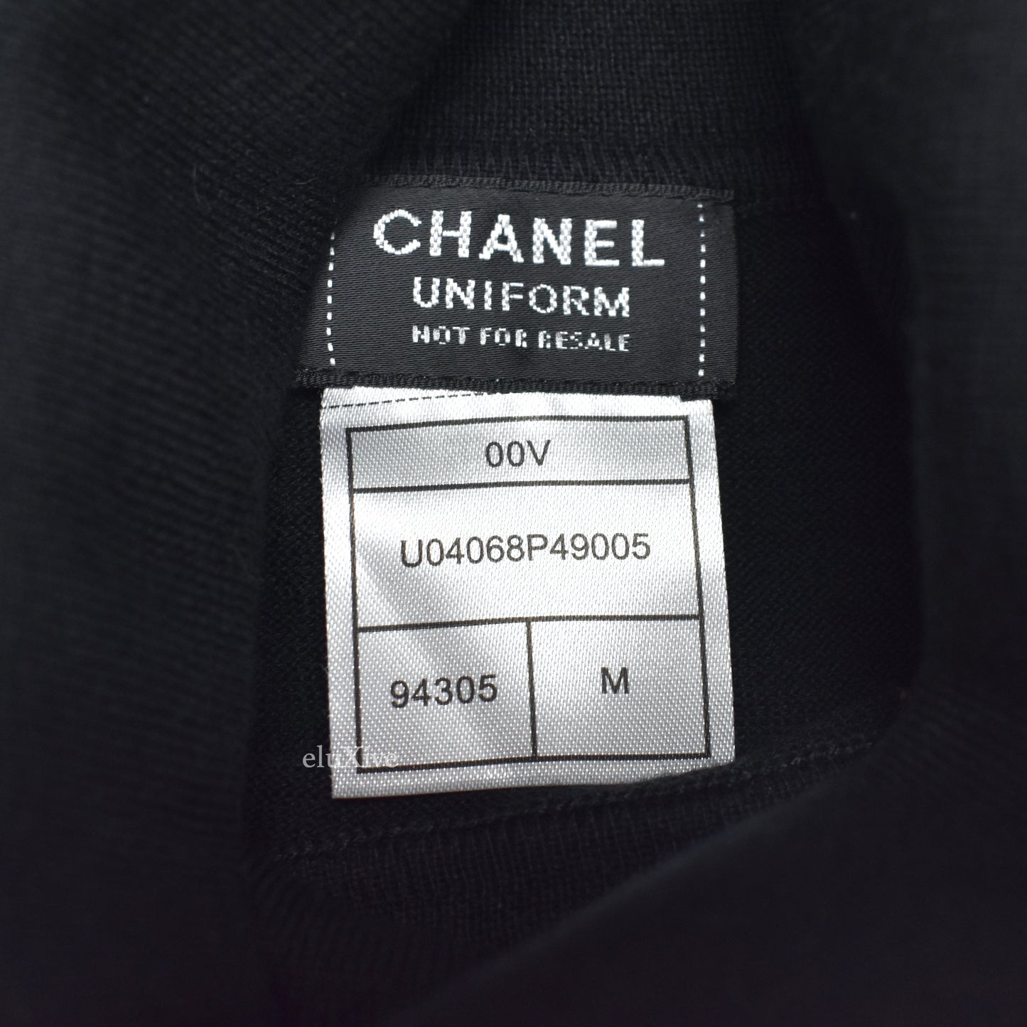 Chanel - Black Wool/Cotton Uniform Turtleneck Sweater