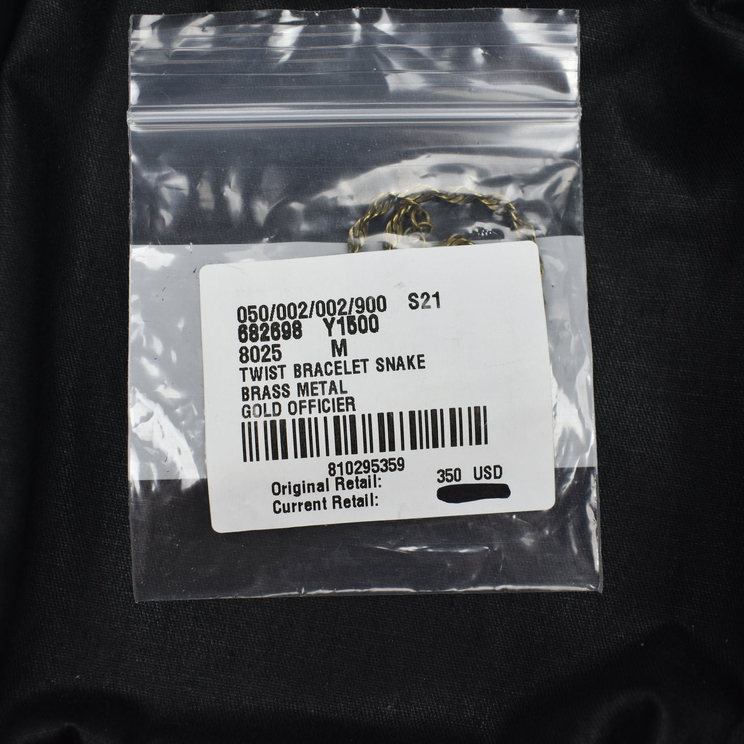 Saint Laurent - Antique Brass Rope Chain Bracelet