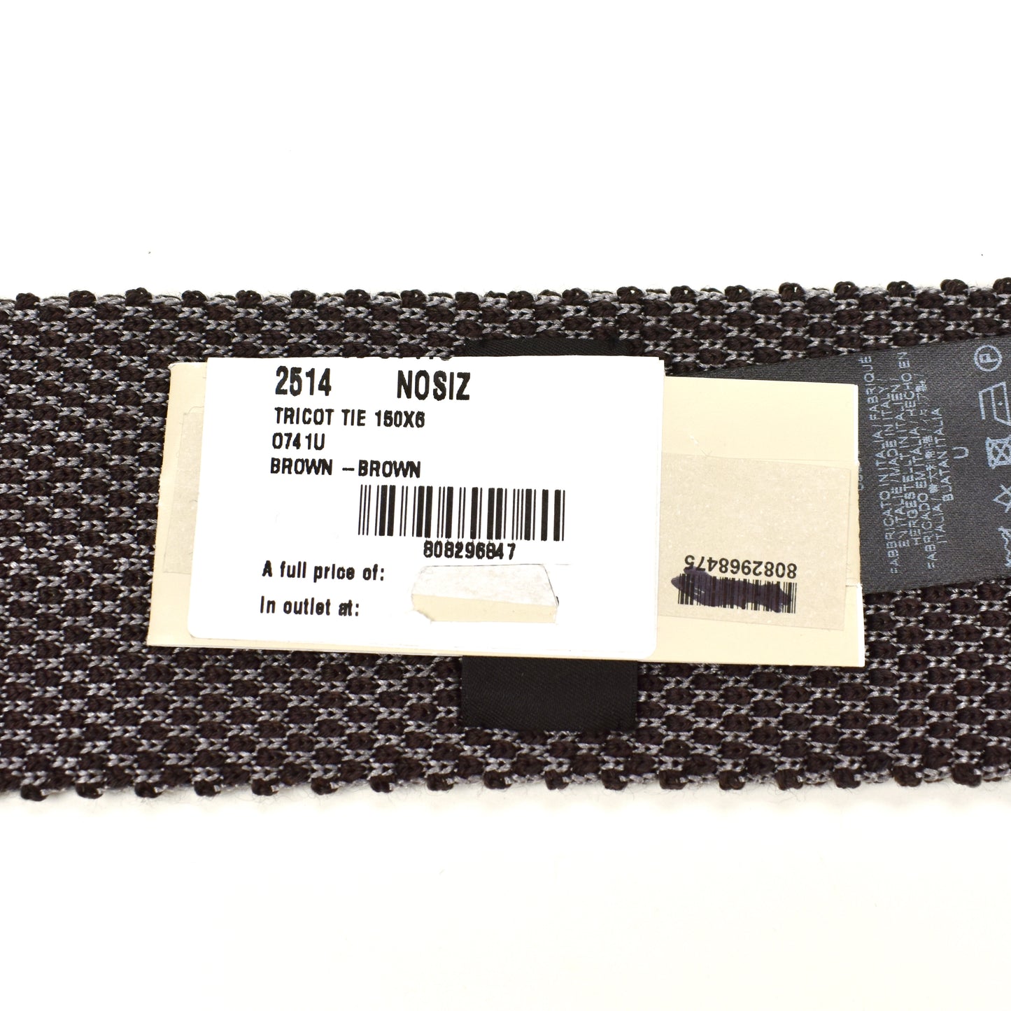 Brioni - Gray & Brown Wool/Silk Knit Tie
