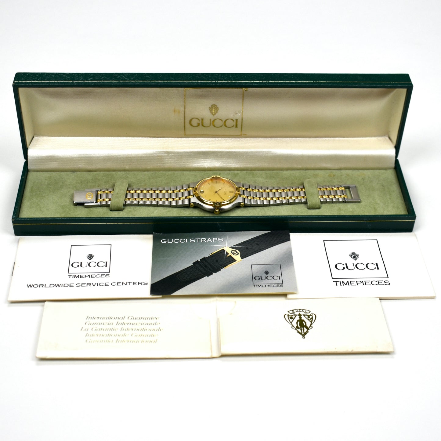 Gucci - 9000M Gold / Steel Champagne Dial Watch