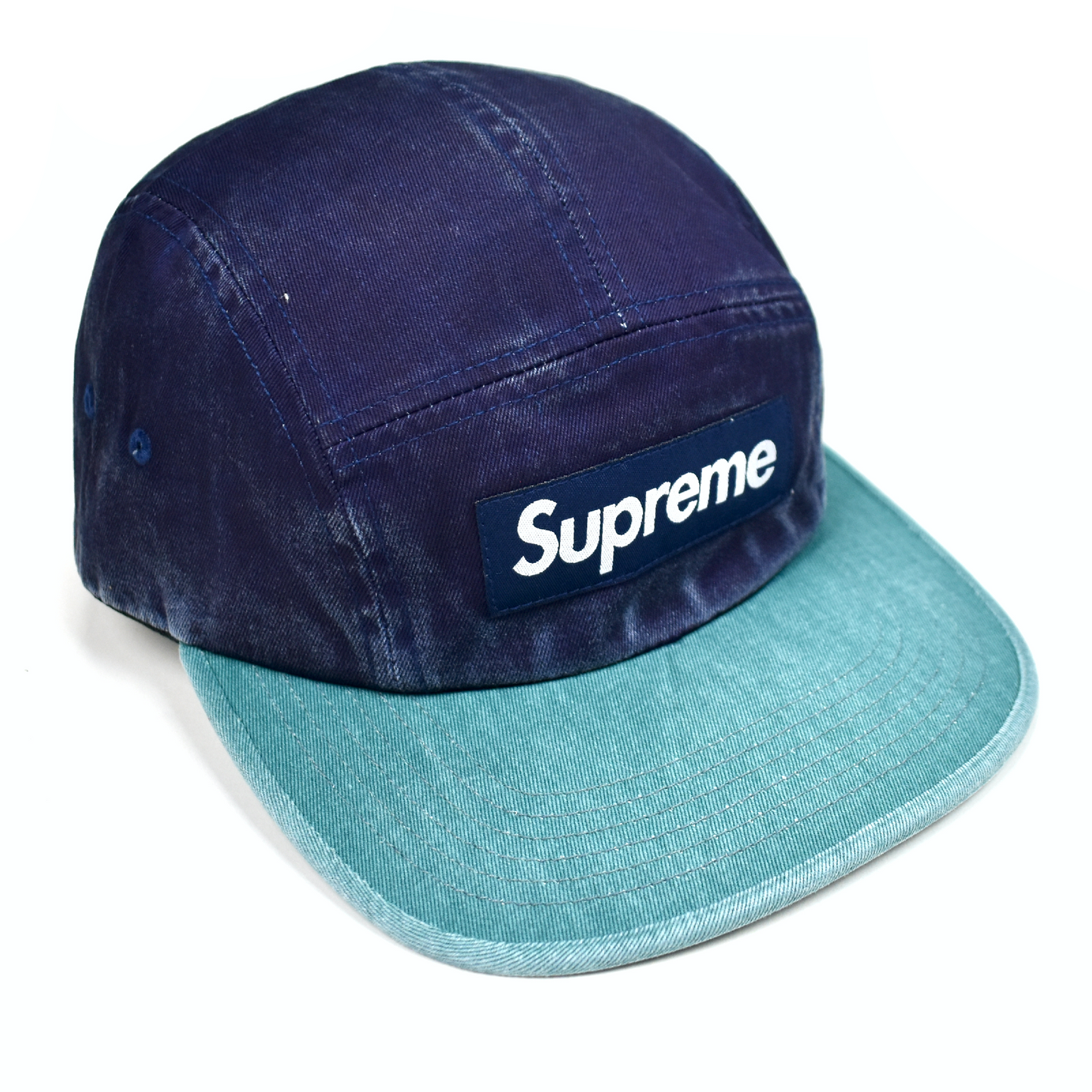 Supreme - Pigment 2-Tone Box Logo Hat (Navy/Teal)