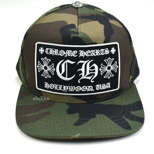 Chrome Hearts - Camo Logo Patch Trucker Hat