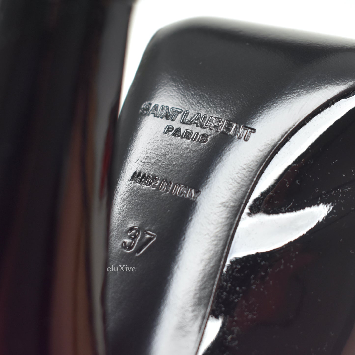 Saint Laurent - Black Patent Leather 68 Boots