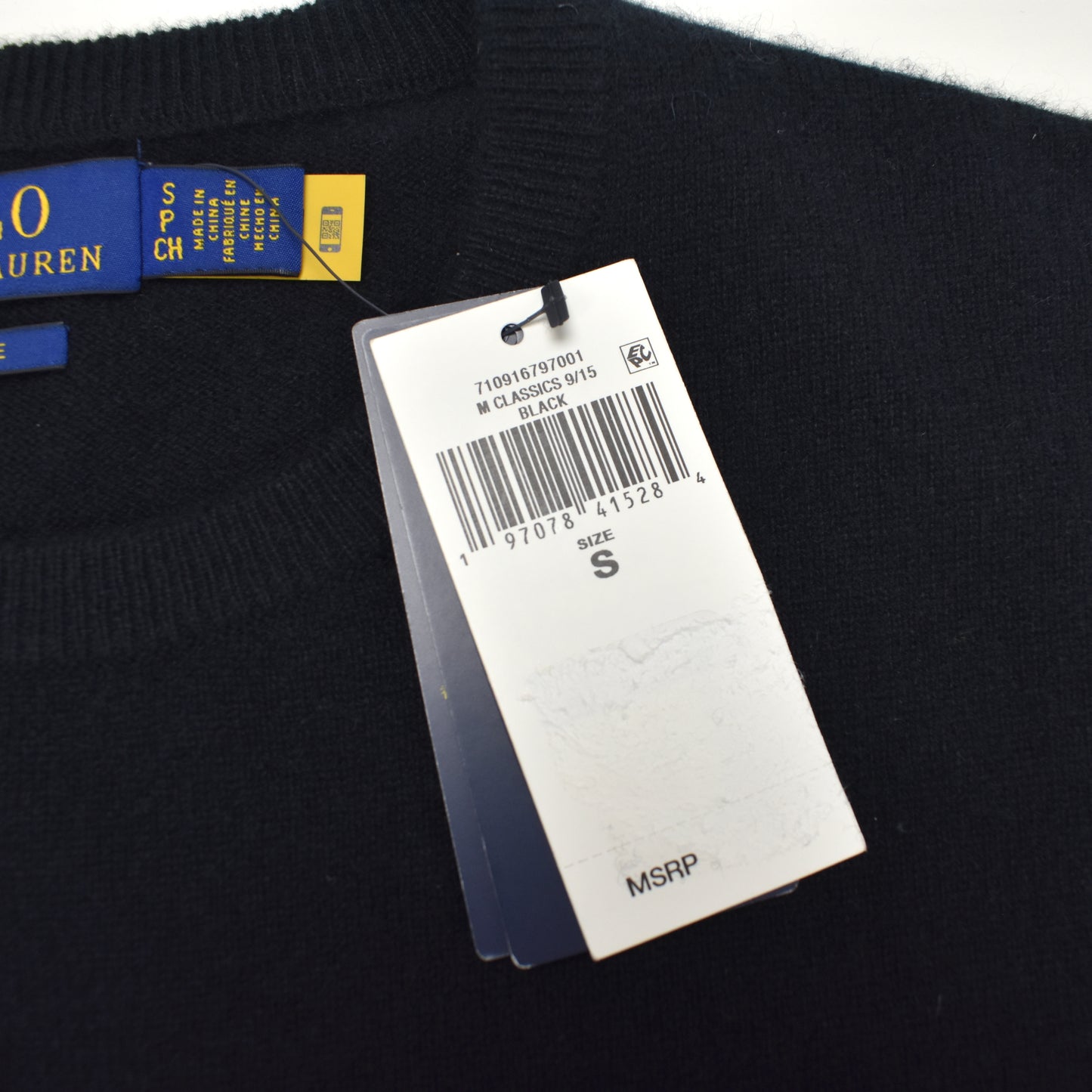 Polo Ralph Lauren - Dalmatian Intarsia Knit 100% Cashmere Sweater