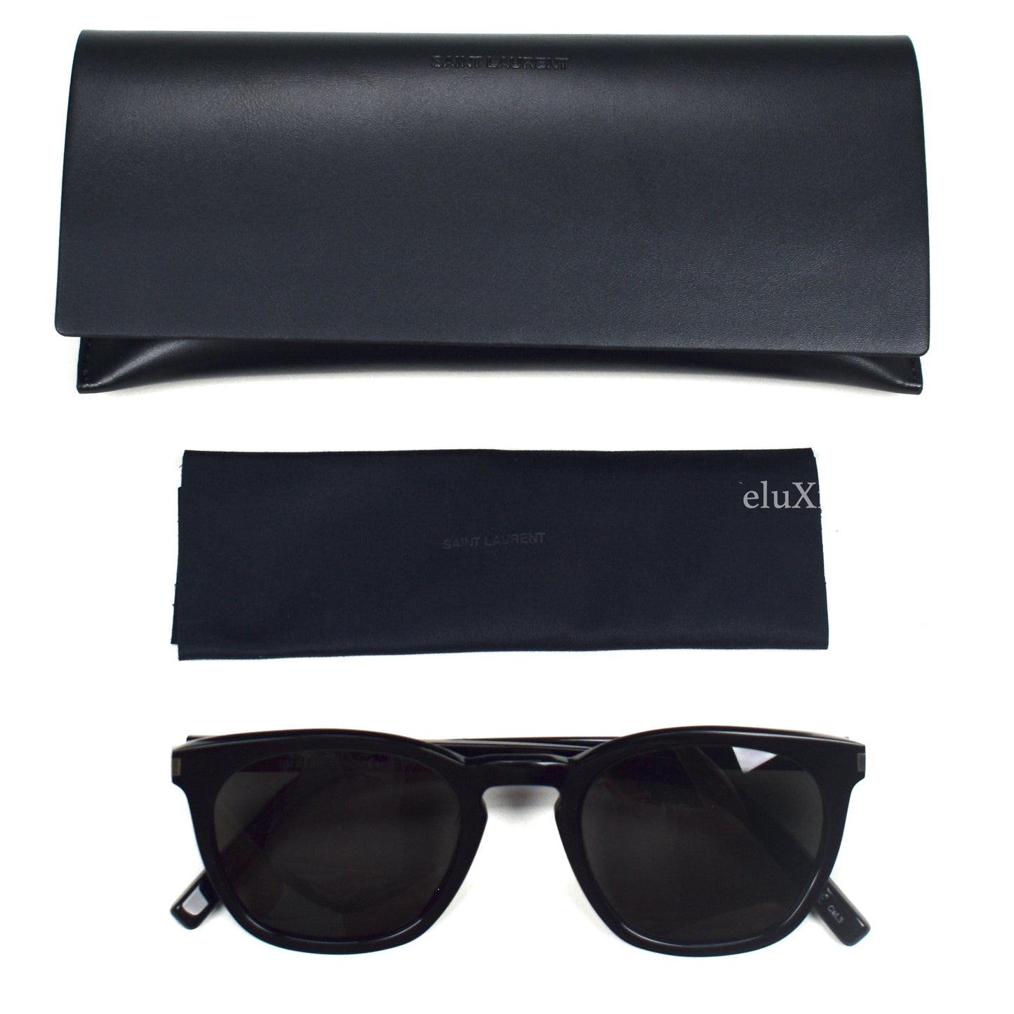 Saint Laurent - SL28 Black Classic Rectangular Sunglasses