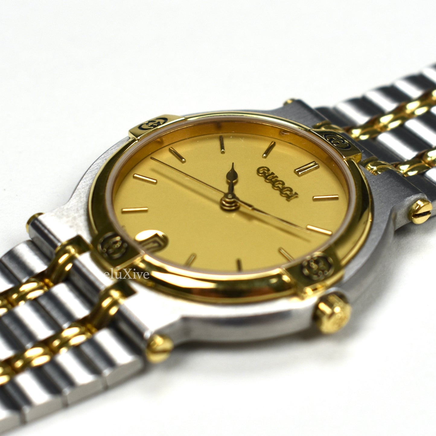 Gucci - 9000M Gold / Steel Champagne Dial Watch
