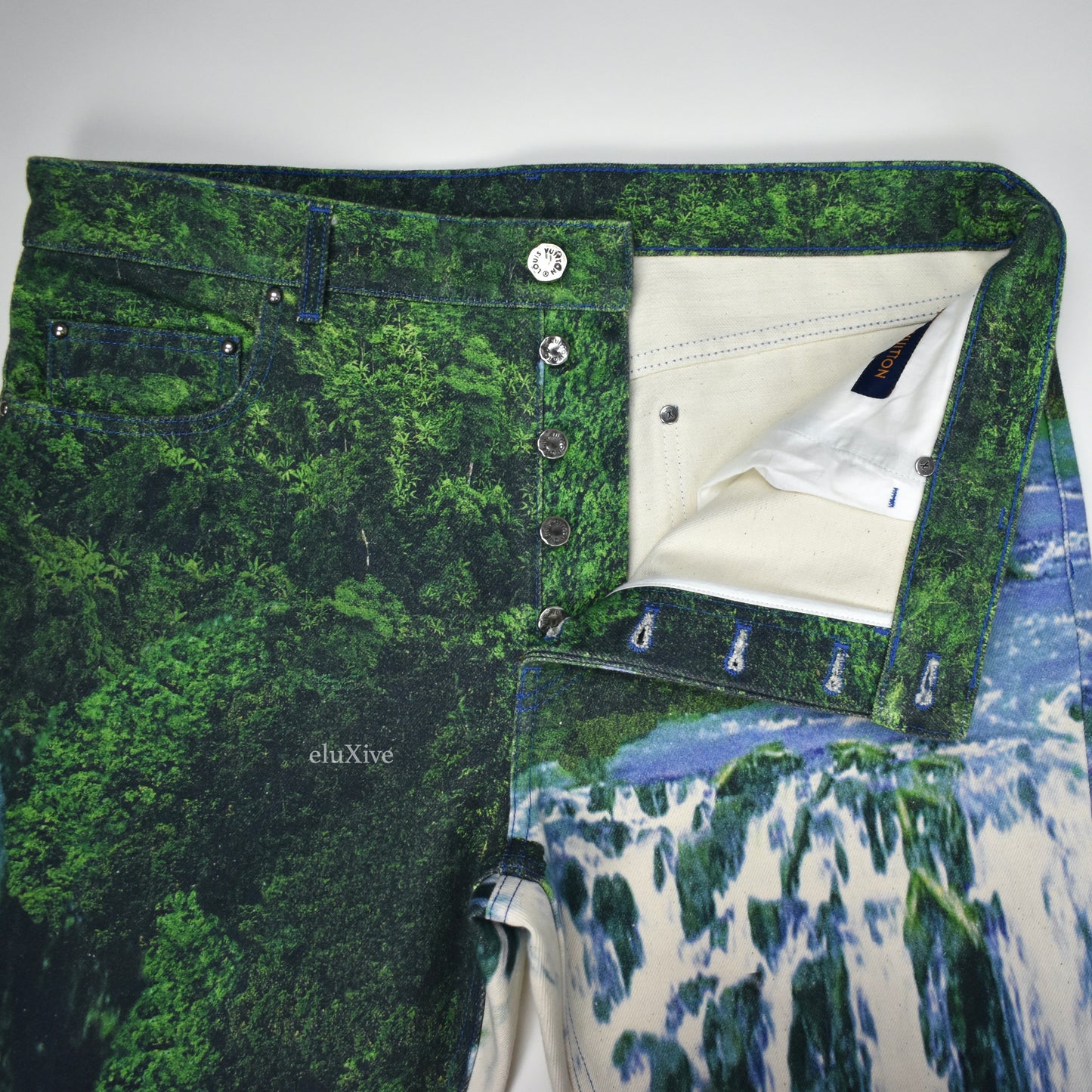 Louis Vuitton - SS22 Amen Break Landscape Print Denim Jeans