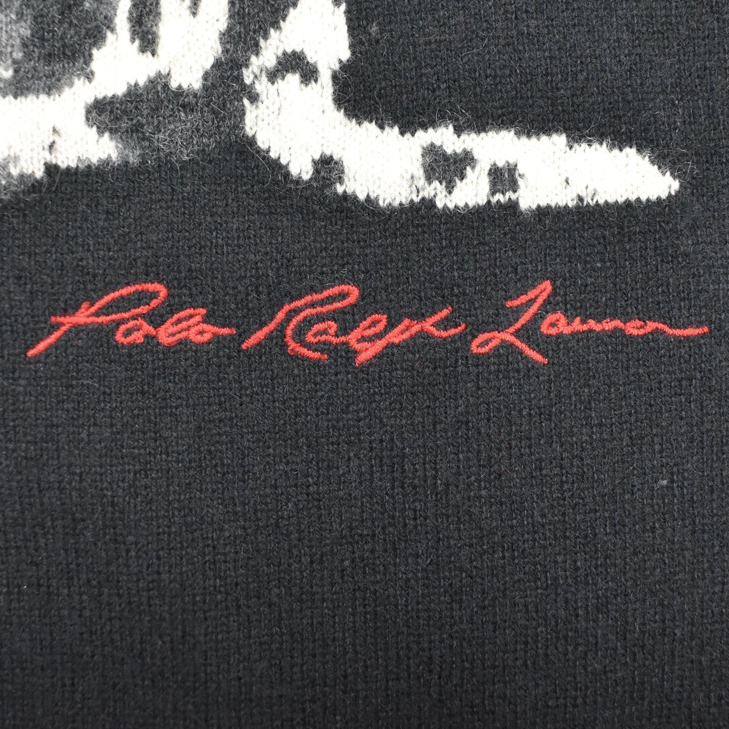 Polo Ralph Lauren - Dalmatian Intarsia Knit 100% Cashmere Sweater