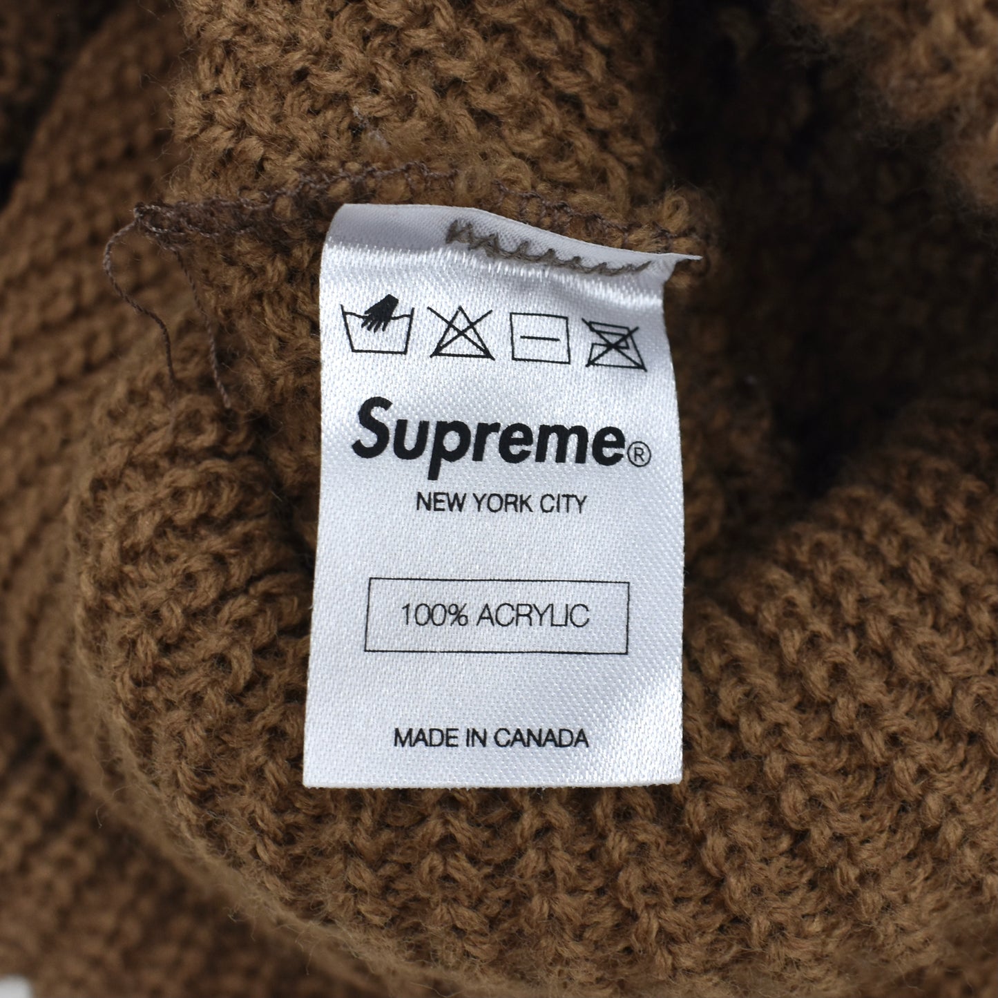 Supreme - FW12 Loose Gauge Stripe Beanie (Brown)