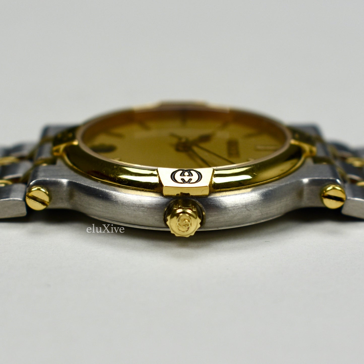 Gucci - 9000M Gold / Steel Champagne Dial Watch