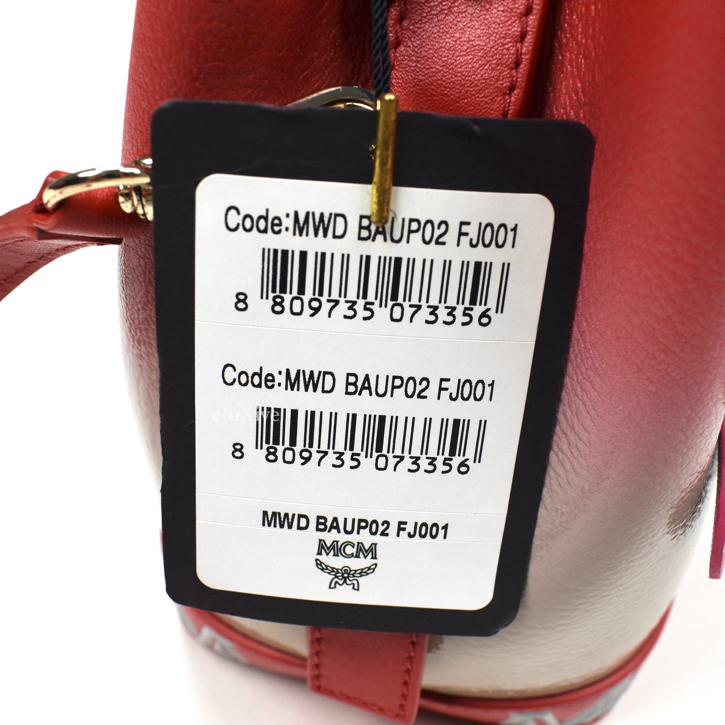MCM - Limited Edition 'Upcyling' Red Floral Leather Bag