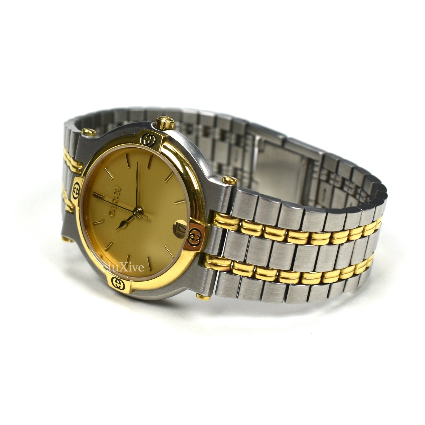 Gucci - 9000M Gold / Steel Champagne Dial Watch