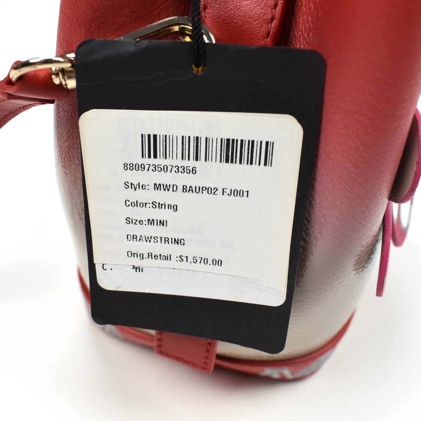 MCM - Limited Edition 'Upcyling' Red Floral Leather Bag